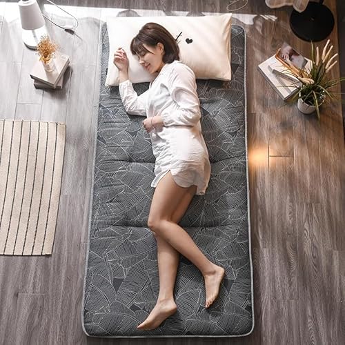 Japanische Boden-Futonmatratze, Faltbare Tragbare Boden-Isomatte, Aufrollbare Weiche Futon-Tatami Für Die Massage Im Campingschlafsaal(A,1.2 * 2.0m) von Generic