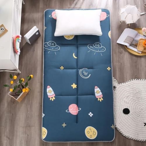 Japanische Futon-Bodenmatratze, Zusammenklappbare Bodenschlafunterlage, Tragbares Aufrollbares Gästebett, Futonmatte Für Camping-Schlafsaalreisen Japanische Futon-Bodenmatratze, Zusammenklappbare Bodenschlafunterlage, Tragbares Aufrollbares Gästebett, Futonmatte Für Camping-Schlafsaalreisen von Generic
