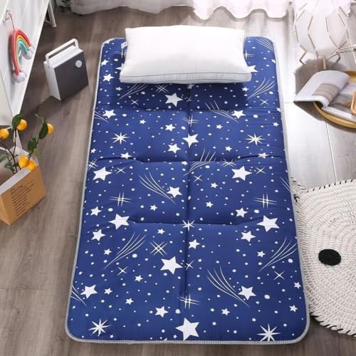 Japanische Futon-Bodenmatratze, Zusammenklappbare Bodenschlafunterlage, Tragbares Aufrollbares Gästebett, Futonmatte Für Camping-Schlafsaalreisen Japanische Futon-Bodenmatratze, Zusammenklappbare Bodenschlafunterlage, Tragbares Aufrollbares Gästebett, Futonmatte Für Camping-Schlafsaalreisen von Generic