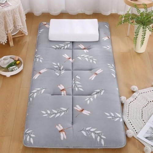 Japanische Futon-Bodenmatratze, Zusammenklappbare Bodenschlafunterlage, Tragbares Aufrollbares Gästebett, Futonmatte Für Camping-Schlafsaalreisen Japanische Futon-Bodenmatratze, Zusammenklappbare Bodenschlafunterlage, Tragbares Aufrollbares Gästebett, Futonmatte Für Camping-Schlafsaalreisen von Generic