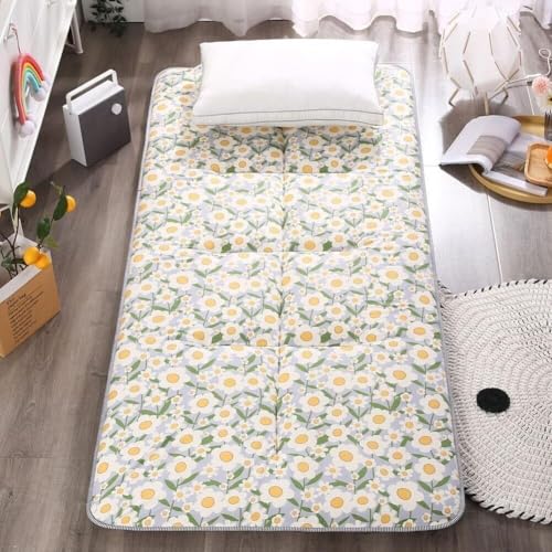 Japanische Futon-Bodenmatratze, Zusammenklappbare Bodenschlafunterlage, Tragbares Aufrollbares Gästebett, Futonmatte Für Camping-Schlafsaalreisen Japanische Futon-Bodenmatratze, Zusammenklappbare Bodenschlafunterlage, Tragbares Aufrollbares Gästebett, Futonmatte Für Camping-Schlafsaalreisen von Generic