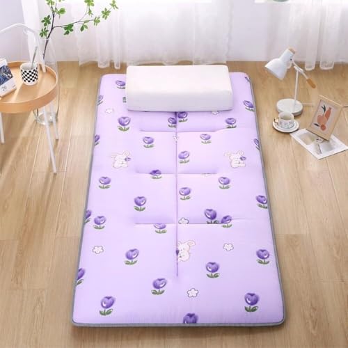 Japanische Futon-Bodenmatratze, Zusammenklappbare Bodenschlafunterlage, Tragbares Aufrollbares Gästebett, Futonmatte Für Camping-Schlafsaalreisen Japanische Futon-Bodenmatratze, Zusammenklappbare Bodenschlafunterlage, Tragbares Aufrollbares Gästebett, Futonmatte Für Camping-Schlafsaalreisen von Generic