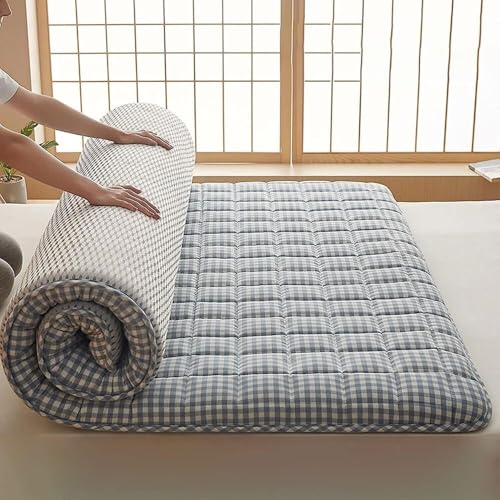 Japanische Futon-Matratze 140x200 Futon Mattress Single Extra Thick, Atmungsaktiv für Gästebett/Camping(DD,90x200cm) von Generic