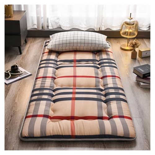 Japanische Moderner Stil Futon Matratze,120x200cm weiches Schlafkissen für Zuhause, Gästebett, Schlafsaal, Camping, Reisen(05,Twin(100x200cm)) von Generic