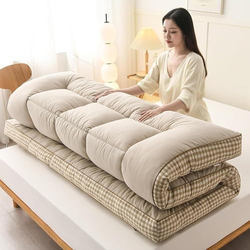 Japanische Tatami Matratze 90x200 Japanische Futon Matratze 180x200 Futon Matratze Single Roll Up Floor Matratze Tatami Mat Sleeping Matratze On Floor Japanese(C,0.9mx2m) von BlueDog
