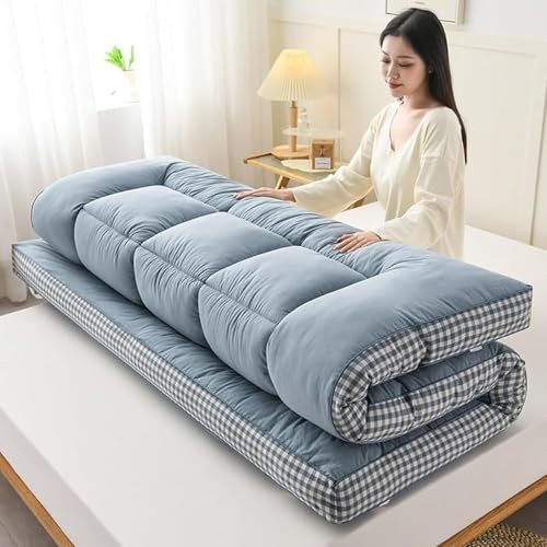 Japanische Tatami Matratze 90x200 Japanische Futon Matratze 180x200 Futon Matratze Single Roll Up Floor Matratze Tatami Mat Sleeping Matratze On Floor Japanese(E,1.5mx2m) von BlueDog
