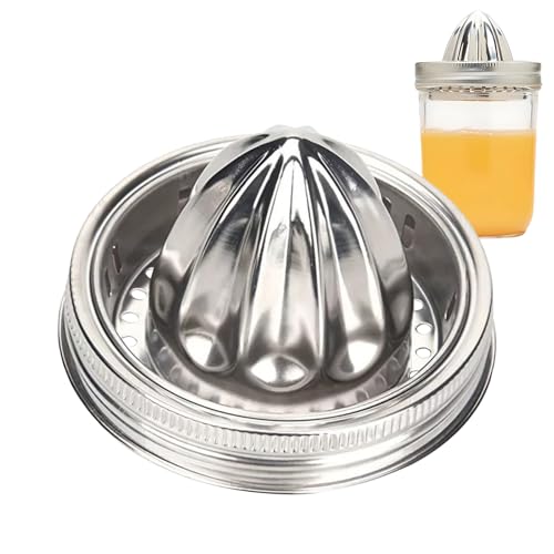 Jar Juicer Lid - Manueller Squeezer Cap, Leak Resistant Citrus Lid | Handheld Fruit Press Tool, Durable Juicing Topper Insert, For Beverage Prep, Bottles, Cocktail Making, Food Use Jar Juicer Lid - Manueller Squeezer Cap, Leak Resistant Citrus Lid | Handheld Fruit Press Tool, Durable Juicing Topper Insert, For Beverage Prep, Bottles, Cocktail Making, Food Use von Generic