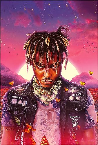 Juice Poster WRLD Musikalbum Cover Poster Sänger Super Star Rapper Rock Band Wandkunst Leinwanddruck 40 x 60 cm ungerahmt (7) von Generic