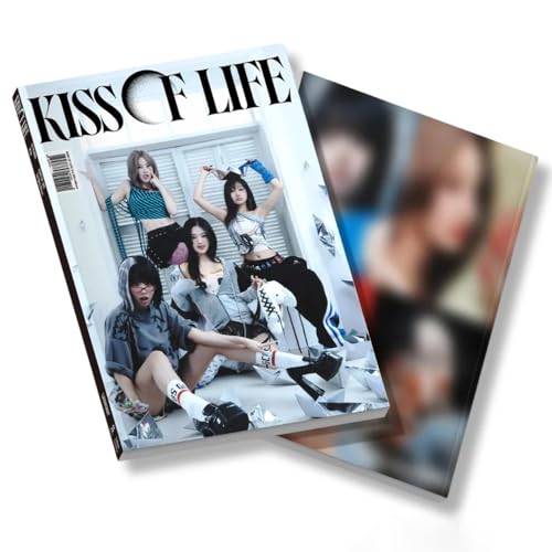 KAKAO ENTERTAINMENT K-Pop Album 'KISS OF LIFE KIOF - 3rd Mini Album' - Lose Yourself Magazine Version (White, 12.5 cm, 160 Pages, 9 Pieces) von Generic