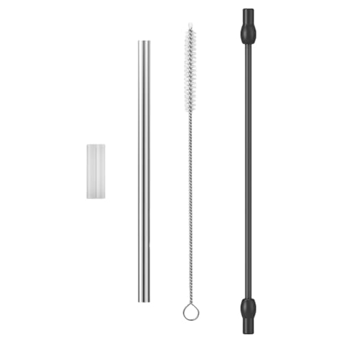 Kaffee Maschinen Milchschlauch Ersatz | Metall Und Weichsilikon Schlauchset,Milchaufschäumer Zubehör Ersatzteile - für Haushalt Gastronomie tägliche Wartung Gründliche Reinigung von Generic