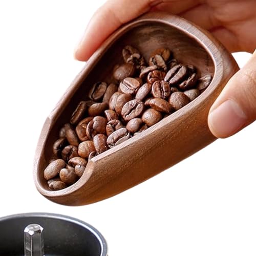Kaffeebohnenbehälter aus Holz – Kaffeesauger-Tablett, Kaffeebohnen-Messbecher | Teelöffel in Blattform, Keramiklöffel, Teelöffel und Kaffeebohnenlöffel Kaffeebohnenbehälter aus Holz – Kaffeesauger-Tablett, Kaffeebohnen-Messbecher | Teelöffel in Blattform, Keramiklöffel, Teelöffel und Kaffeebohnenlöffel von Generic