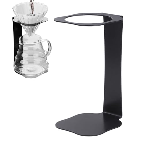 Kaffeefilterhalter – Tragbarer Ständer für Kaffeemaschine – kompakt mit Basis für Kaffeemühle, multifunktionale Filterstation für Zuhause, Camping, Reisen von Generic