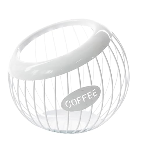 Kaffeekapsel-Organizer – Metalldraht-Spender, moderner kompakter Ständer, stabiler Küchenkorb mit offenem Rahmen, Bartheken-Display für Café-Schreibtisch, Pausenraum-Setup, tägliche Kaffeekapsel-Organizer – Metalldraht-Spender, moderner kompakter Ständer, stabiler Küchenkorb mit offenem Rahmen, Bartheken-Display für Café-Schreibtisch, Pausenraum-Setup, tägliche von Generic