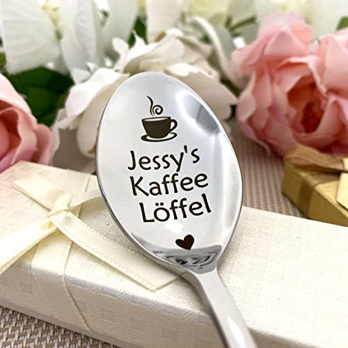 Kaffeelöffel, personalisierbar mit Namen – Geschenk für Kaffeeliebhaber – Löffel für Kaffee – Geburtstag personalisiertes Geschenk Löffel mit Gravur von Generic