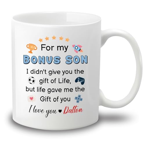 Kaffeetasse Für Meinen Bonussohn: Ich Liebe Dich Kaffeetassen,Modern,Fun,Keramik Tasse Für Tee Männer Arbeit 330Ml Kaffeetasse Für Meinen Bonussohn: Ich Liebe Dich Kaffeetassen,Modern,Fun,Keramik Tasse Für Tee Männer Arbeit 330Ml von Generic