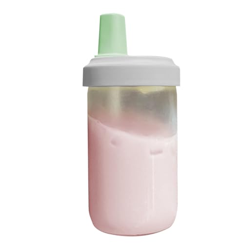 Kaffeetasse mit Strohhalm, Eiskaffeetassen mit Deckel wiederverwendbar - Strohhalmbecher 500 ml transparente Milchteetasse, tragbarer Teeglas, Wassergläser mit Kaffeetasse mit Strohhalm, Eiskaffeetassen mit Deckel wiederverwendbar - Strohhalmbecher 500 ml transparente Milchteetasse, tragbarer Teeglas, Wassergläser mit von Generic