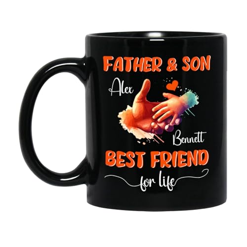 Kaffeetassen Vater Und Sohn, Beste Freunde Fürs Leben Becher,Modern,Fun,Tasse Für Arbeit Freundin Tee 330Ml von Generic