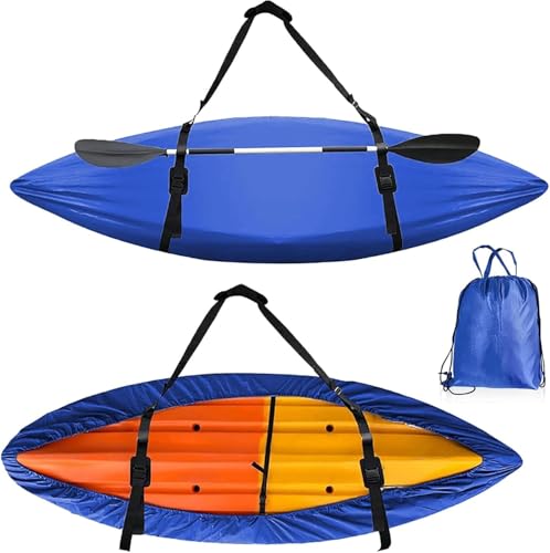Kajakabdeckung Outdoor Kanu Abdeckung 420d wasserdichte Sonnenschutz-kajak-schutzhülle 2,6 M Bis 3 M, 001, 3.6m to 4m von Generic