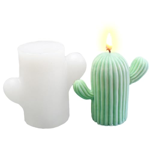Kaktus-Kerzenform aus Silikon - Kaktusseifenformen | Kaktus-Kerzenformen, niedliche Fondant-Ton, handgemachte Seife, Lotion, Fusion von Generic