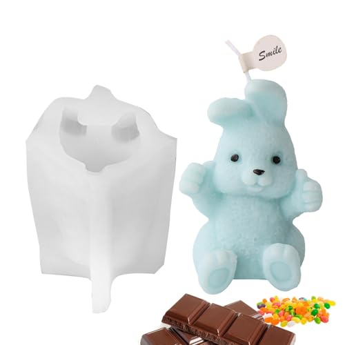 Kalikon-Kerze für DIY-Kerzen und | 3D-Kaninchen für Gips, Sound, Epoxidharz, Duftkerzen, Backen, Kunsthandwerk, Seifenformen, von Generic
