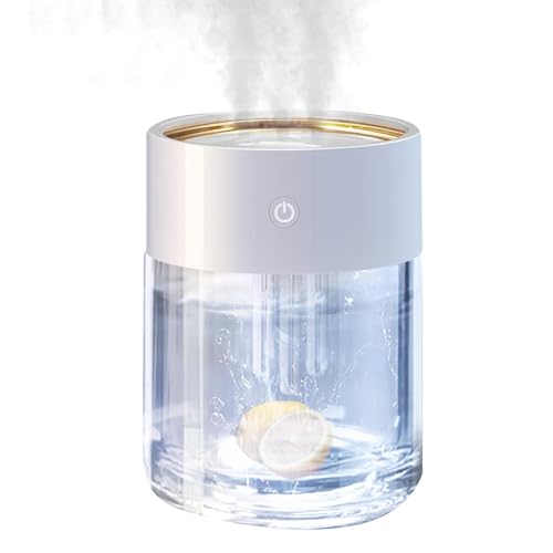Kaltnebel-Luftbefeuchter, leiser Luftbefeuchter | 2 Liter Nachttisch USB Luftbefeuchter ohne Lärm - Nebel Luftbefeuchter für Heimdekoration mit gleichmäßigem Sprühen für Spa, ca Kaltnebel-Luftbefeuchter, leiser Luftbefeuchter | 2 Liter Nachttisch USB Luftbefeuchter ohne Lärm - Nebel Luftbefeuchter für Heimdekoration mit gleichmäßigem Sprühen für Spa, ca von Generic