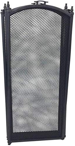 Kaminschutzgitter, Funkenschutz, Kaminschutzgitter aus Eisen, Sicherheitskaminschutz aus Metallgeflecht für Holz, Größe: 96 cm x 60 cm x 80 cm () von Generic