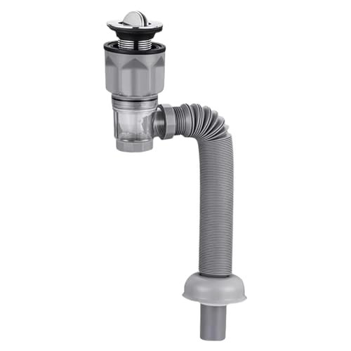 Kanalisation für Badezimmer – Abwasser-Niederschlag | 1 x Abwassersatz für Waschbecken | Anti-Geruch erweiterbar flexible Anti-Verstopfung Stopprohr, auslaufsichere Küchenwaschmaschine von Generic
