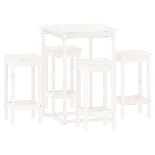 Kangmusi 5-TLG. Bar-Set Massivholz Kiefer, 3124738 von Generic