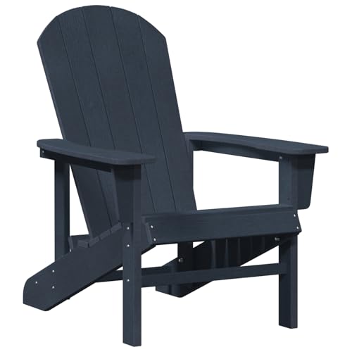 Kangmusi Adirondack-Stuhl Marineblau 74x82x91 cm HDPE,42006622 von Generic