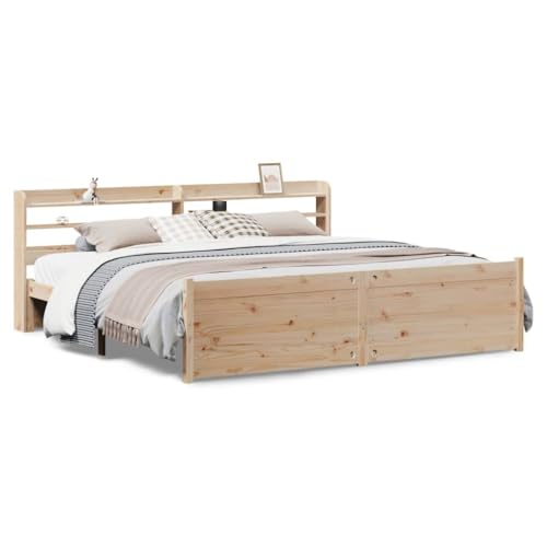 Kangmusi Bettgestell mit Kopfteil ohne Matratze 200x200 cm,3306770 Kangmusi Bettgestell mit Kopfteil ohne Matratze 200x200 cm,3306770 von Generic
