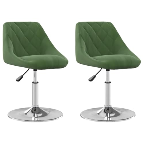 Kangmusi Esszimmerstühle 2 STK. Drehbar Dunkelgrün Samt,335286 von Generic