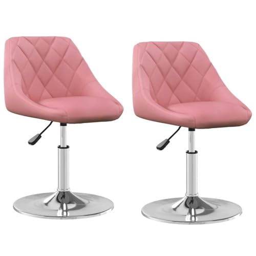 Kangmusi Esszimmerstühle 2 STK. Drehbar Rosa Samt,335288 von Generic