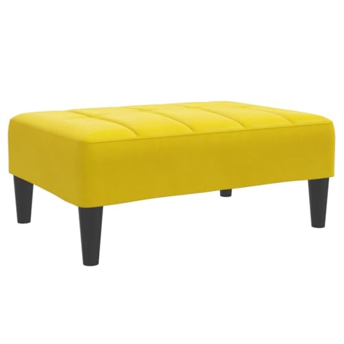 Kangmusi Fußhocker Gelb 77x55x31 cm Samt,4007388 von Generic