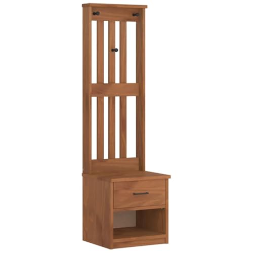 Kangmusi Garderobenständer ENS 45x40x159,5 cm Massivholz Kiefer, 4010481 von Generic