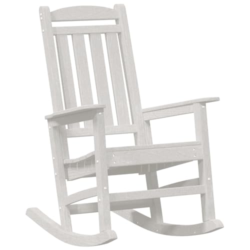 Kangmusi Garten Schaukelstuhl Weiß 70x92x108 cm HDPE,42006613 von Generic
