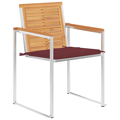 Kangmusi Gartenstühle 4 STK. mit Kissen Massivholz Teak,3078563 Kangmusi Gartenstühle 4 STK. mit Kissen Massivholz Teak,3078563 von Generic