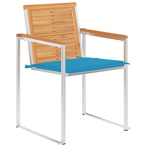 Kangmusi Gartenstühle 8 STK. mit Kissen Massivholz Teak,3078612 Kangmusi Gartenstühle 8 STK. mit Kissen Massivholz Teak,3078612 von Generic