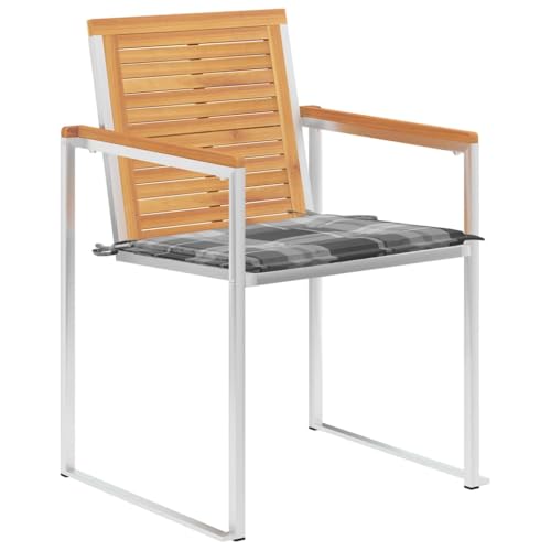 Kangmusi Gartenstühle 8 STK. mit Kissen Massivholz Teak,3078622 Kangmusi Gartenstühle 8 STK. mit Kissen Massivholz Teak,3078622 von Generic