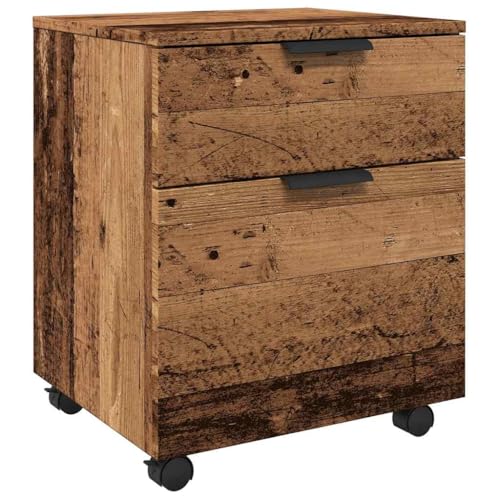 Kangmusi Mobiler Aktenschrank mit Rollen Altholz 45x38x54 cm, 856949 Kangmusi Mobiler Aktenschrank mit Rollen Altholz 45x38x54 cm, 856949 von Generic