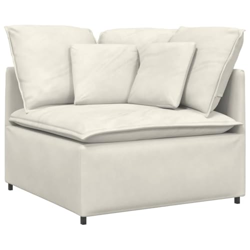 Kangmusi Modulares Sofa Eckmodul mit Kissen Creme 100 cm,4104466 Kangmusi Modulares Sofa Eckmodul mit Kissen Creme 100 cm,4104466 von Generic