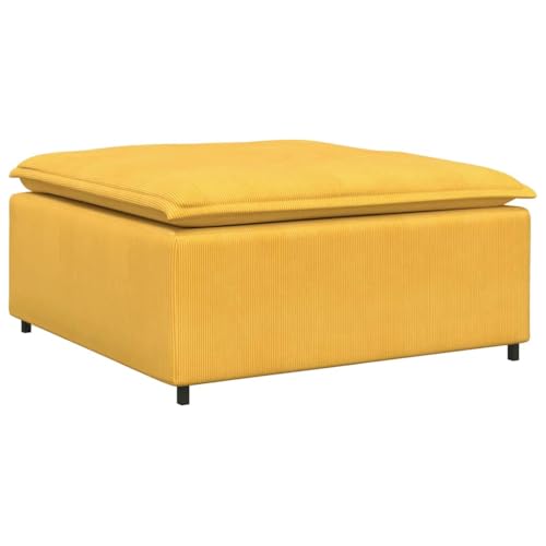Kangmusi Modulares Sofa Fußhocker-Modul Hellgelb 100x100x48 cm,4104503 von Generic