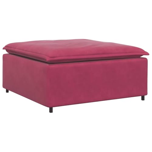 Kangmusi Modulares Sofa Fußhocker-Modul Weinrot 100x100x48 cm,4104493 Kangmusi Modulares Sofa Fußhocker-Modul Weinrot 100x100x48 cm,4104493 von Generic