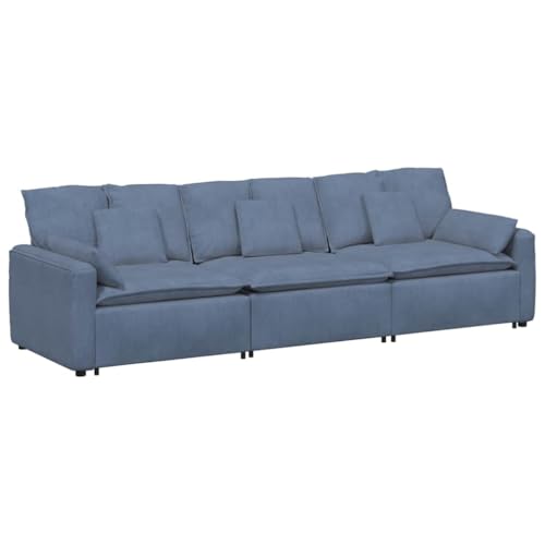 Kangmusi Modulares Sofa mit Kissen Blau,3321110 von Generic