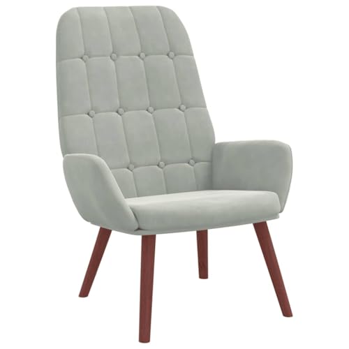 Kangmusi Relaxsessel Hellgrau Samt,4102632 von Generic