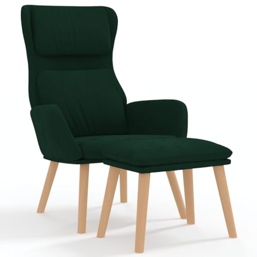 Kangmusi Relaxsessel mit Hocker Dunkelgrün Samt,3097822 Kangmusi Relaxsessel mit Hocker Dunkelgrün Samt,3097822 von Generic