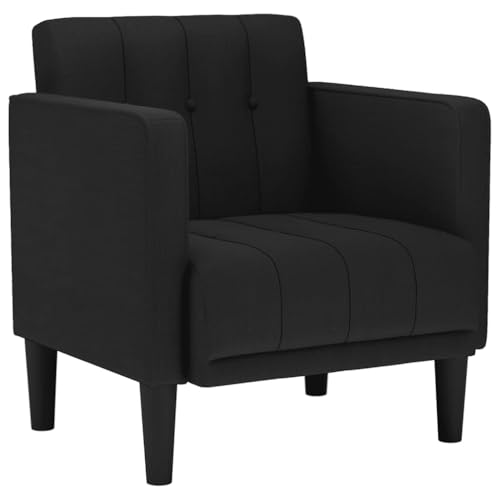 Kangmusi Sessel mit Armlehnen Schwarz 53 cm Stoff,4100545 von Generic