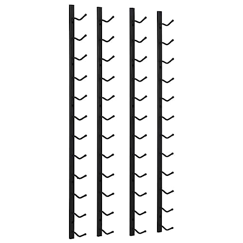 Kangmusi Wand-Weinregale für 12 Flaschen 2 STK. Schwarz Eisen, Schwarz 282467 Kangmusi Wand-Weinregale für 12 Flaschen 2 STK. Schwarz Eisen, Schwarz 282467 von Generic