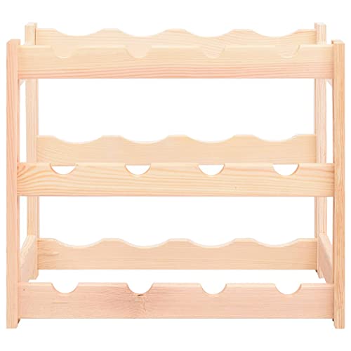 Kangmusi Weinregal für 12 Flaschen Kiefernholz, Beige 286191 Kangmusi Weinregal für 12 Flaschen Kiefernholz, Beige 286191 von Generic