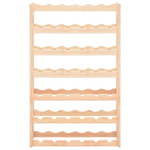 Kangmusi Weinregal für 42 Flaschen Kiefernholz, Beige 286195 Kangmusi Weinregal für 42 Flaschen Kiefernholz, Beige 286195 von Generic