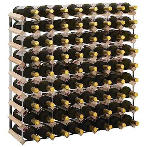 Kangmusi Weinregal für 72 Flaschen Massivholz Kiefer,282471kangmusi von Generic
